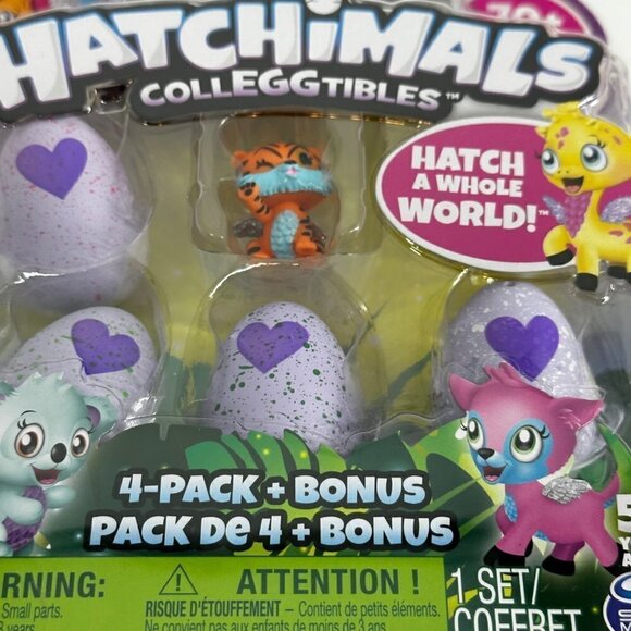 Hatchimals Coleggtibles  4 Pack Plus Orange Tiger RARE HTF Season 1 Mini Figure - Picture 2 of 14